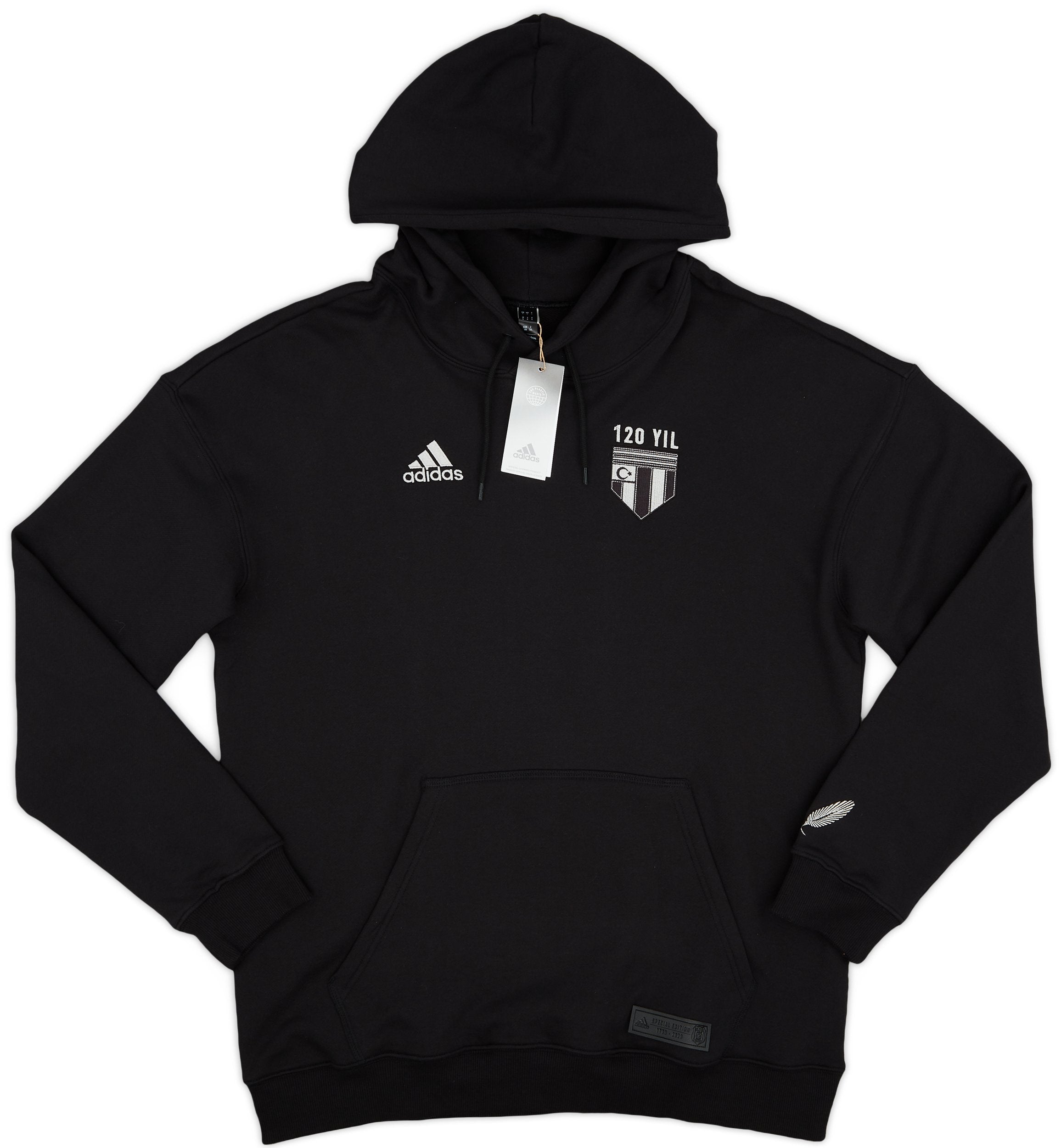 2023-24 Besiktas adidas 120 Years DNA Hooded Top - MyBallerBox