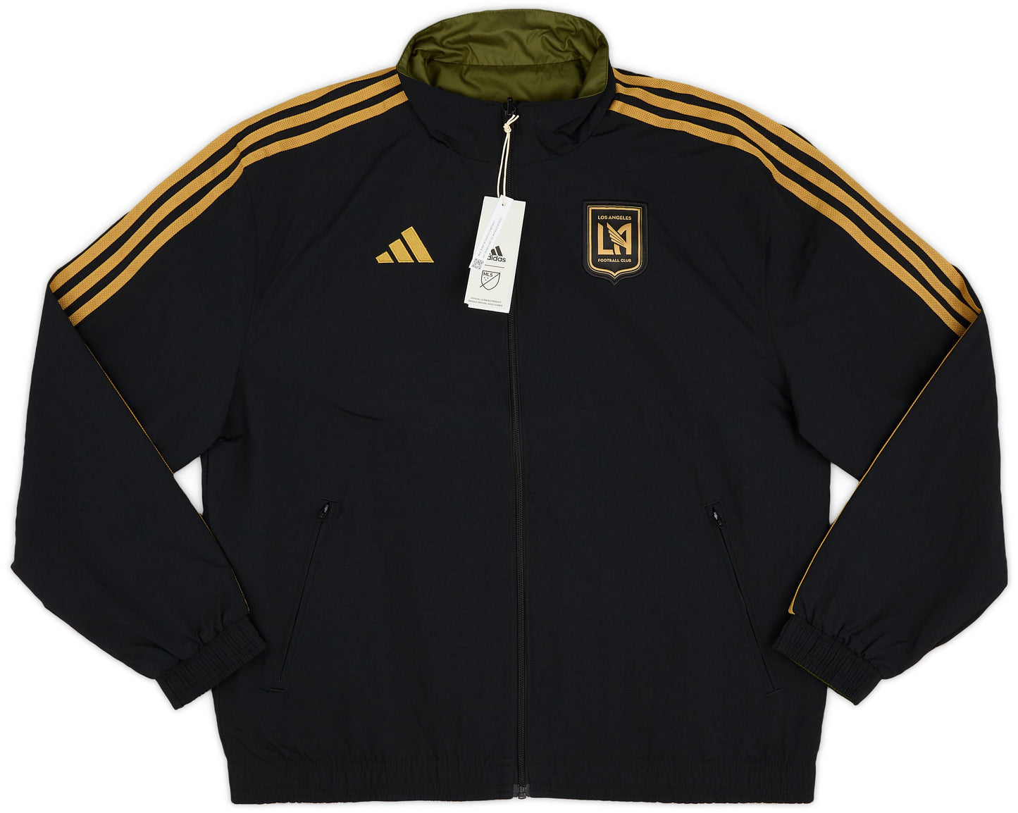 2023 Los Angeles FC adidas Reversible Anthem Jacket