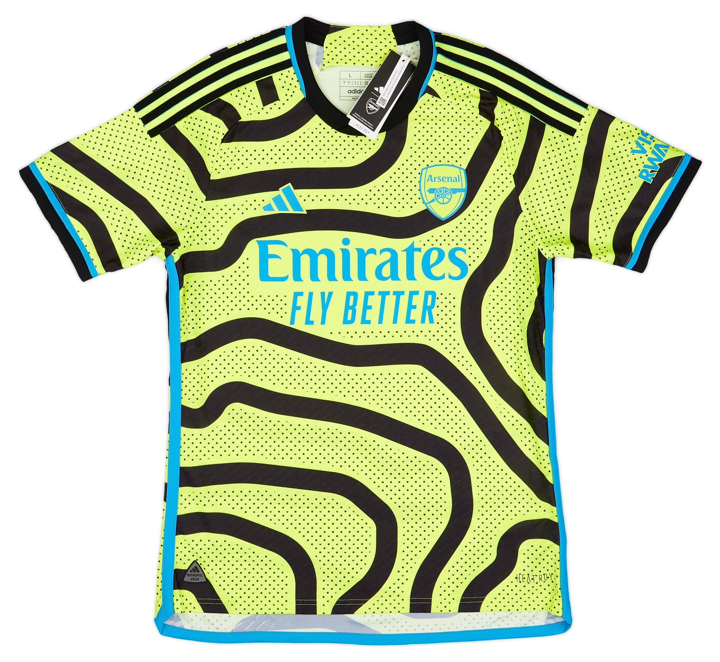 2023-24 Arsenal Authentic Away Shirt - MyBallerBox