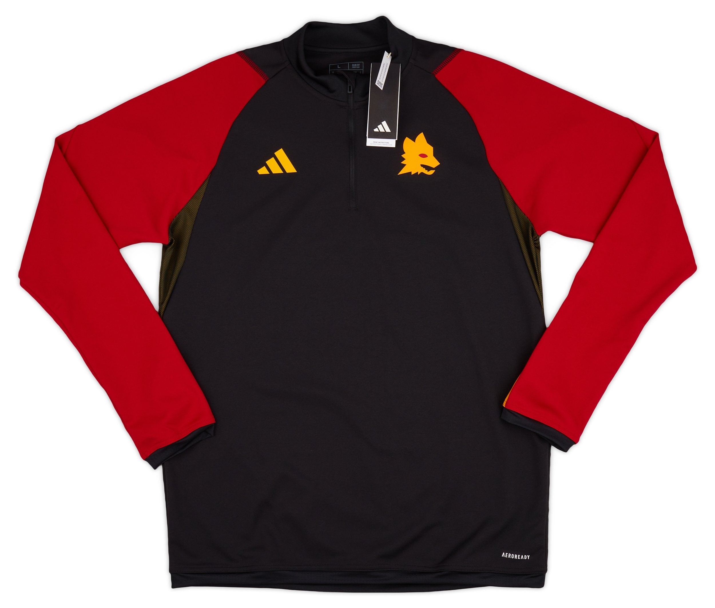 2023-24 Roma adidas 1/4 Zip Training Top - MyBallerBox