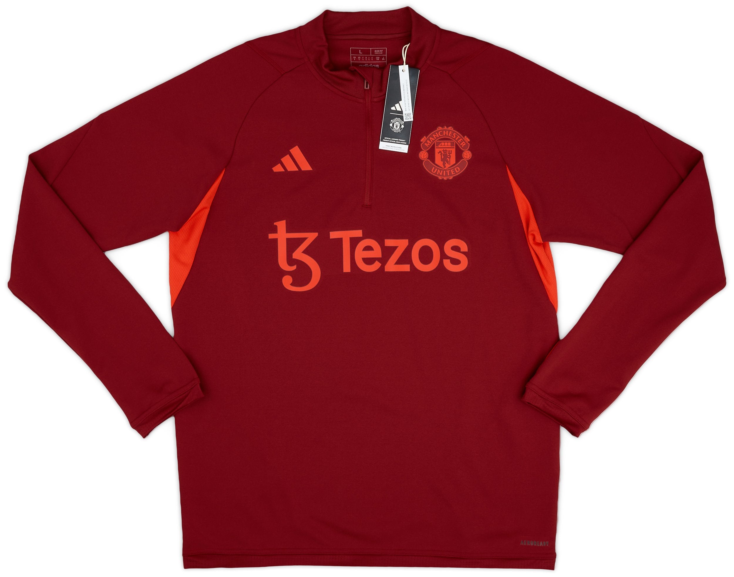 2023-24 Manchester United adidas European 1/4 Zip Training Top