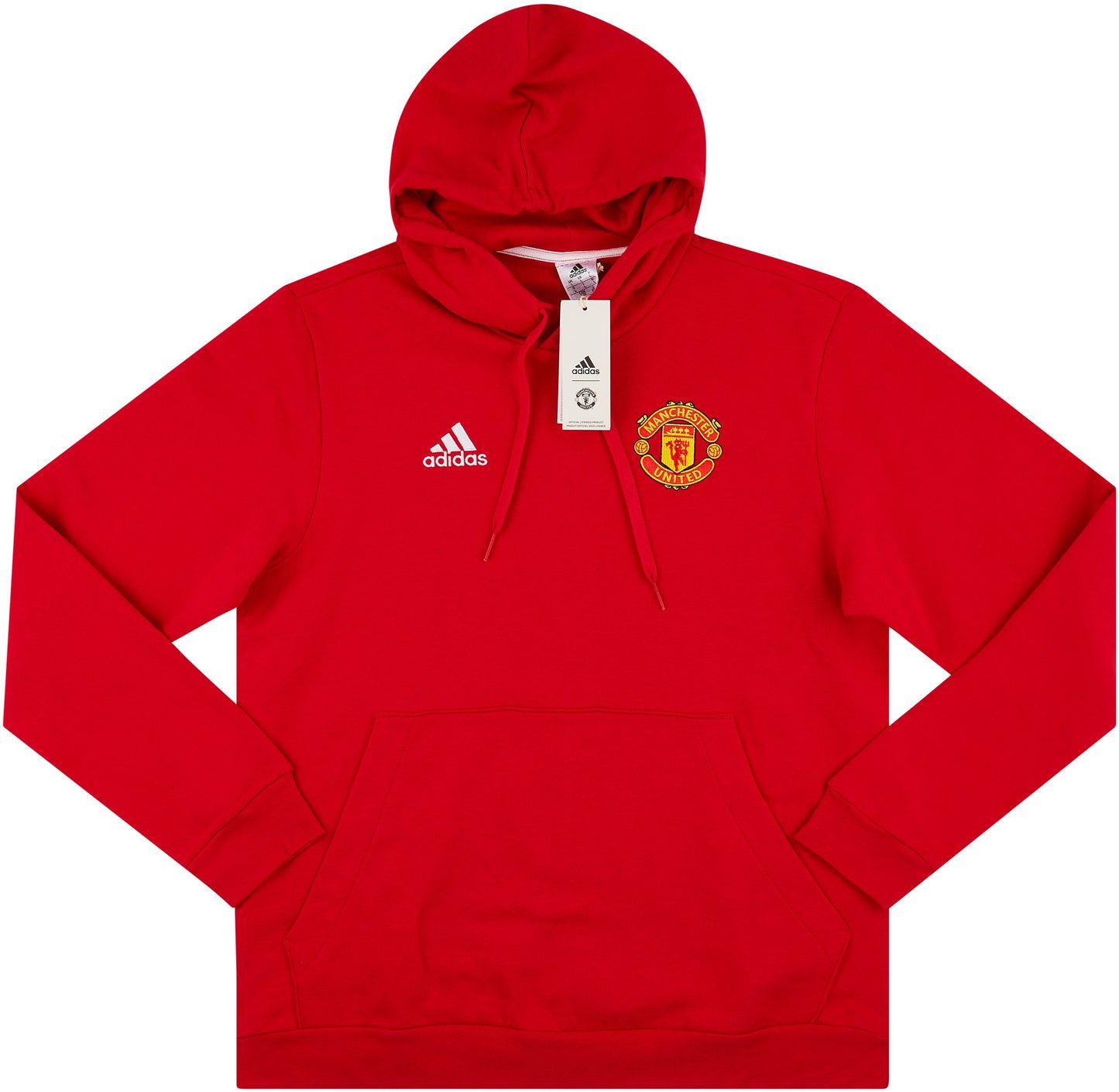 2023-24 Manchester United adidas DNA Hooded Sweat Top