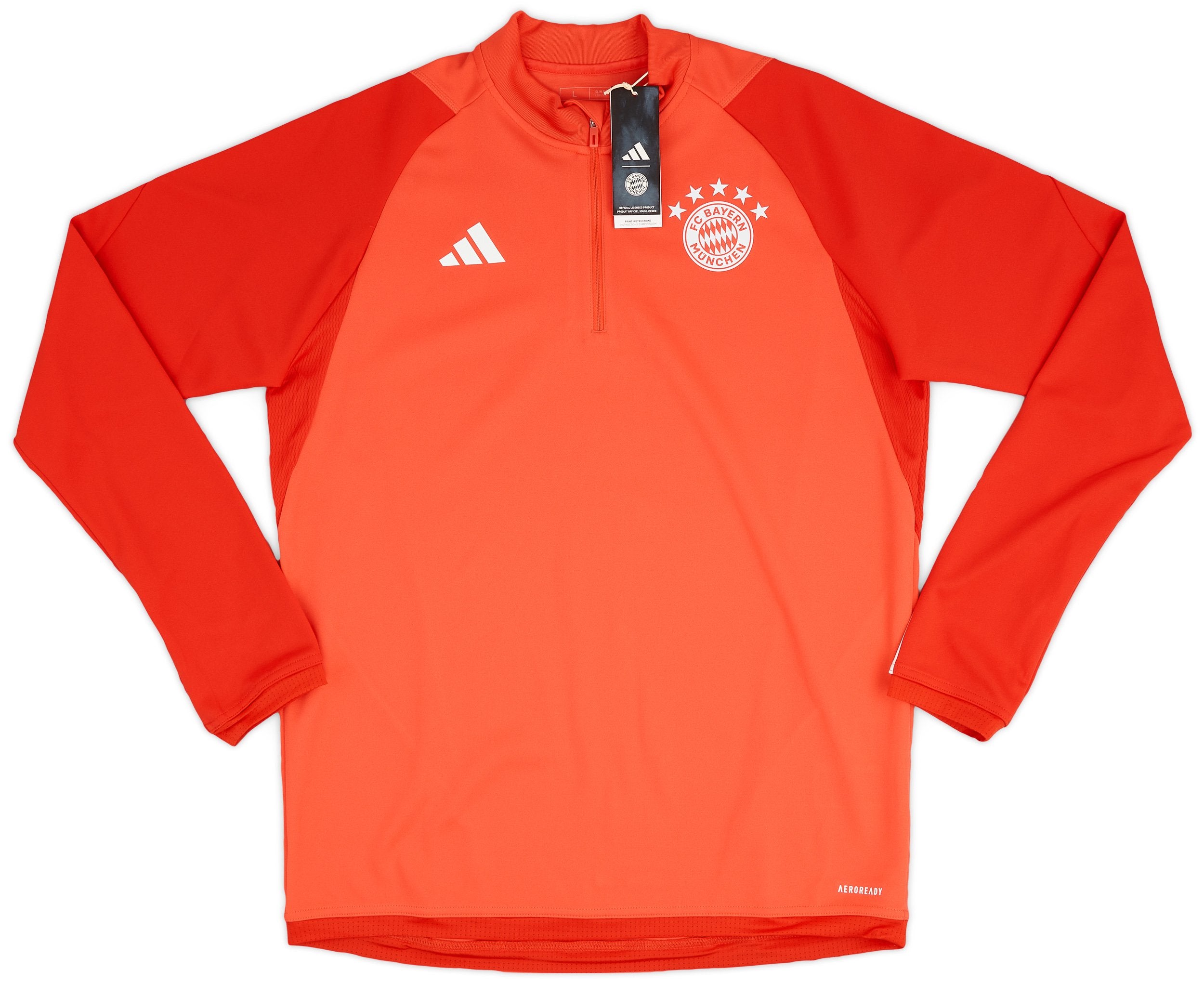 2023-24 Bayern Munich adidas 1/4 Zip Training Top - MyBallerBox