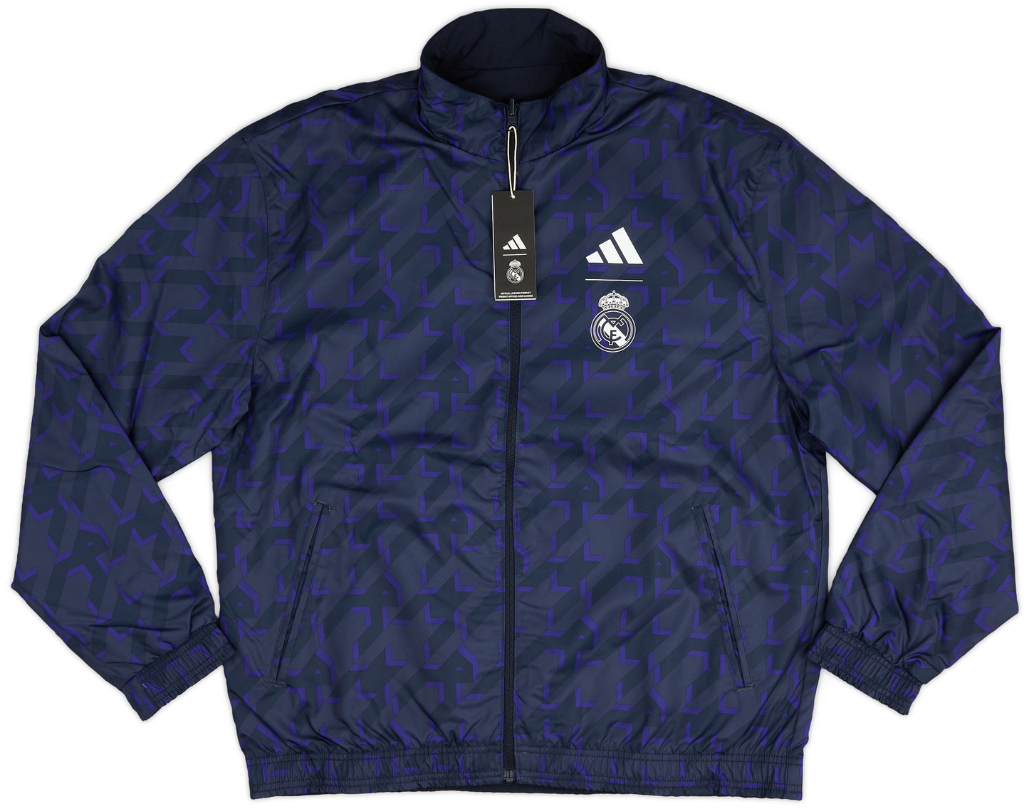 2023-24 Real Madrid adidas Reversible Anthem Jacket