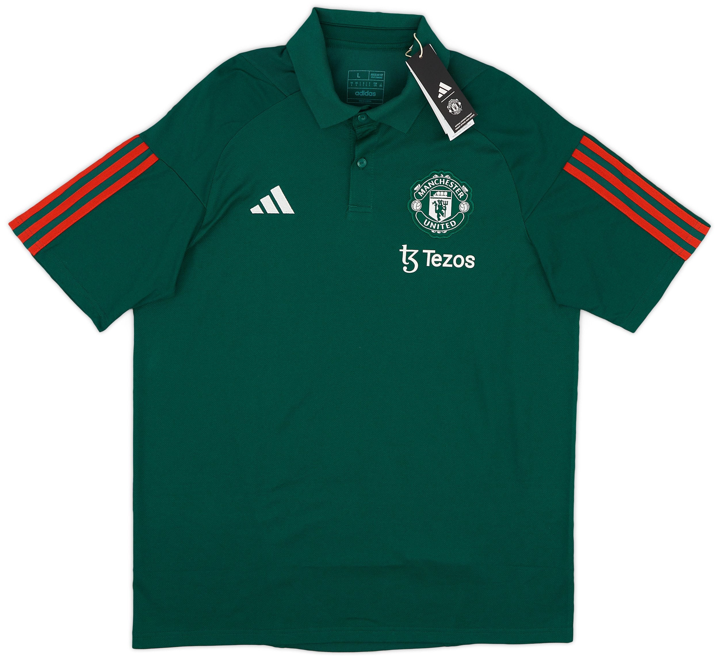 2023-24 Manchester United adidas Polo T-Shirt - MyBallerBox