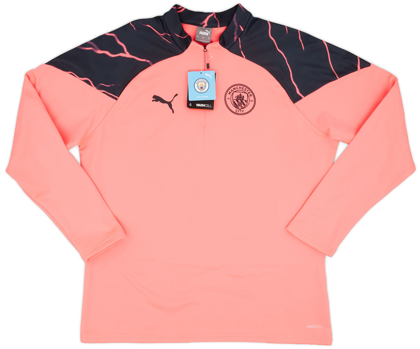 2023-24 Manchester City Puma 1/4 Zip Training Fleece Top