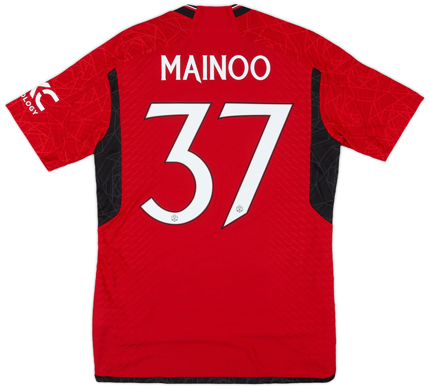 2023-24 Manchester United Authentic Home Shirt Mainoo #37