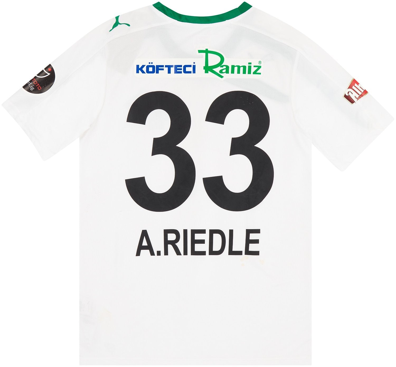 2013-14 Akhisarspor Match Issue Home Shirt A.Riedle #33