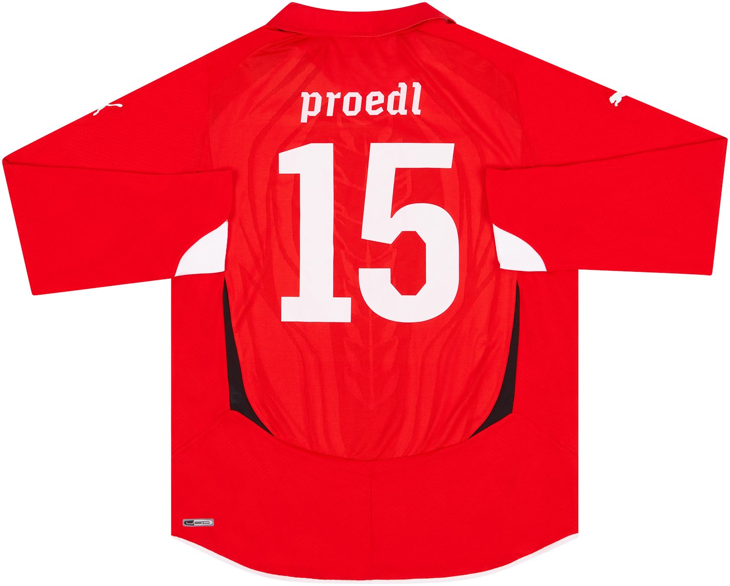 2010 Austria Match Worn Home L/S Shirt Proedl #15 (v Denmark)