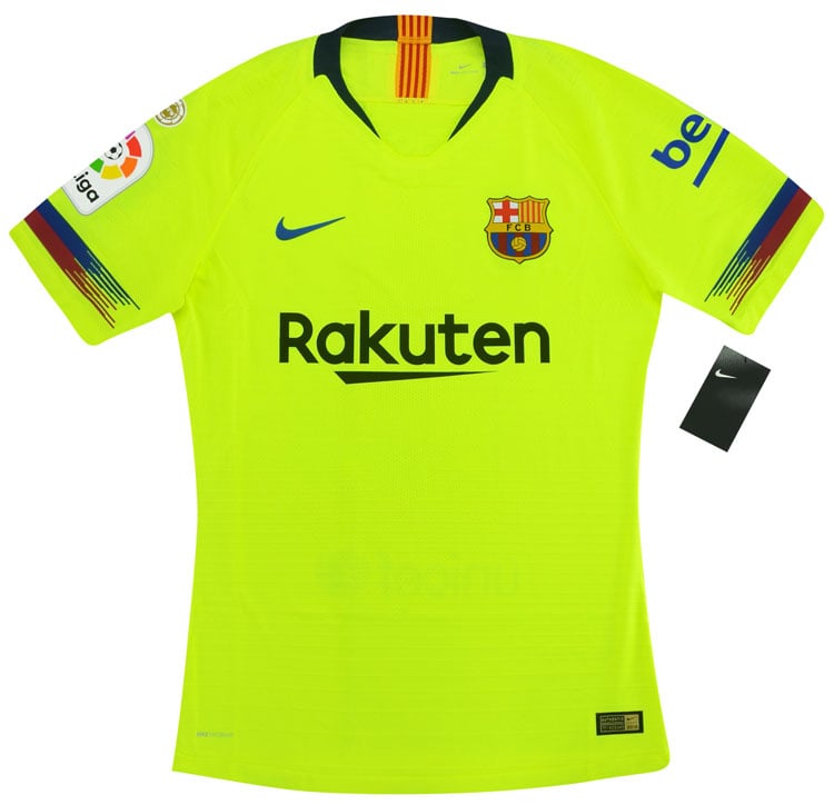 2018-19 Barcelona Player Issue Away Shirt S