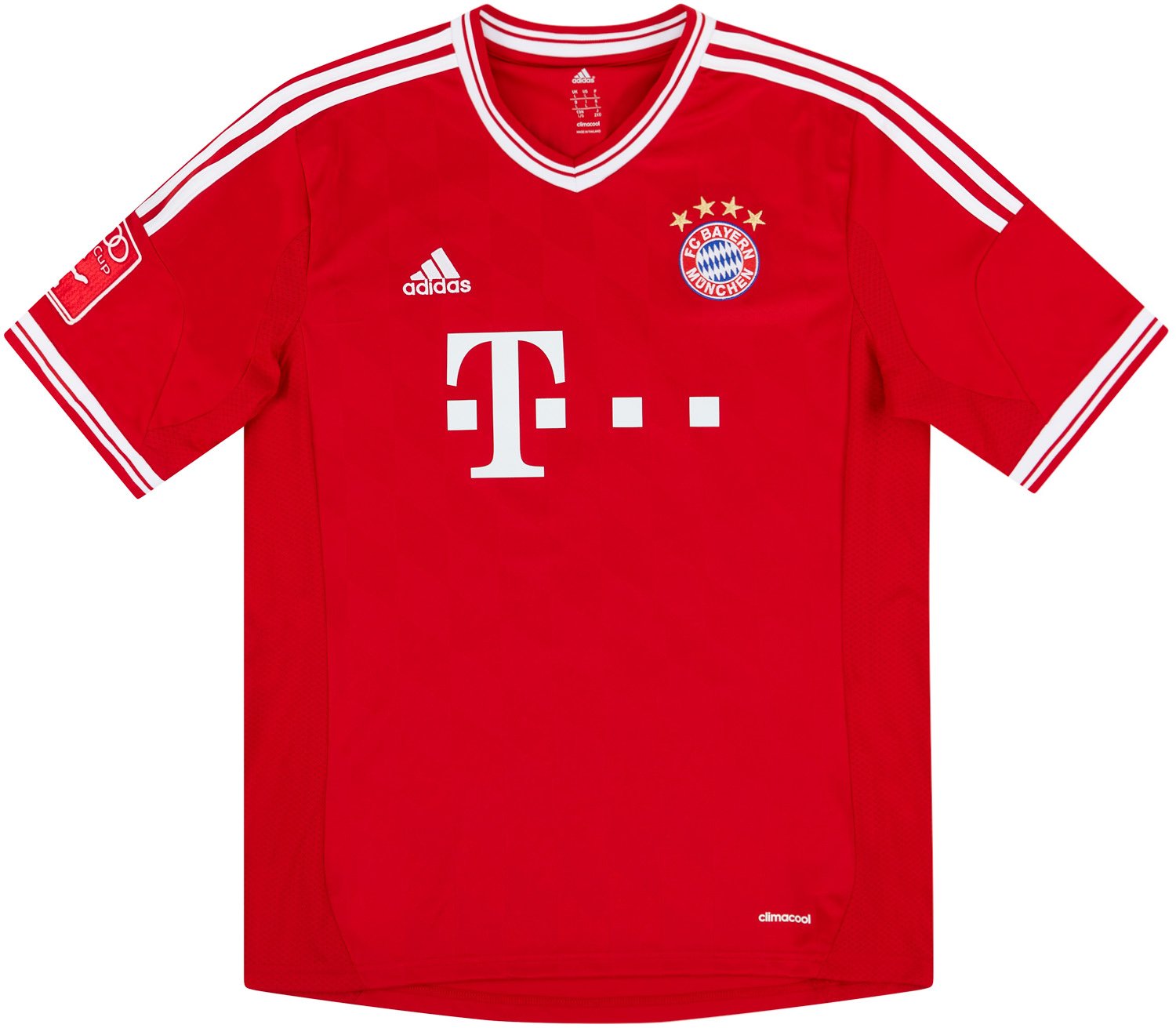 2013 Bayern Munich Match Issue Audi Cup Final Home Shirt Dante #4 (v Manchester City)