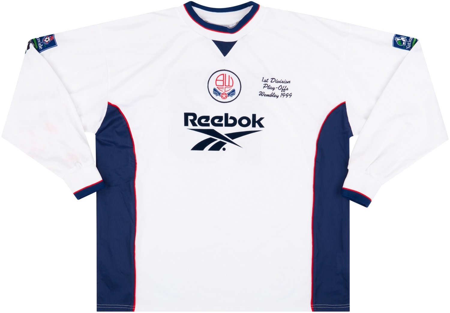 1998-99 Bolton Match Issue Playoff Final Home L/S Shirt #13 (Sellars) v Watford