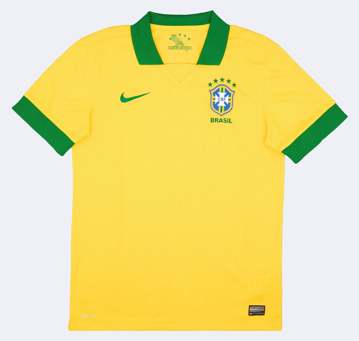 Brazil 2013 Home Shirt (M) - MyBallerBox