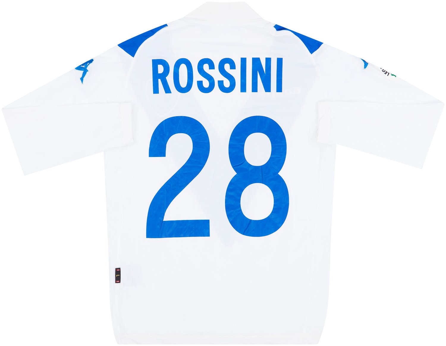 2004-05 Brescia Match Issue Away L/S Shirt Rossini #28