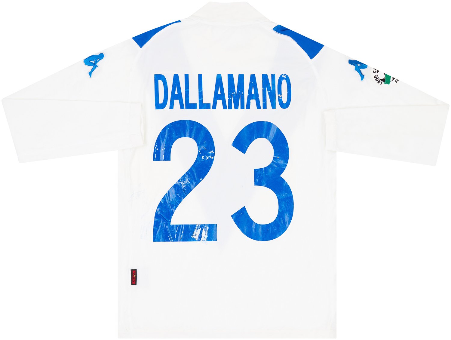 2005-06 Brescia Match Issue Away L/S Shirt Dallamano #23