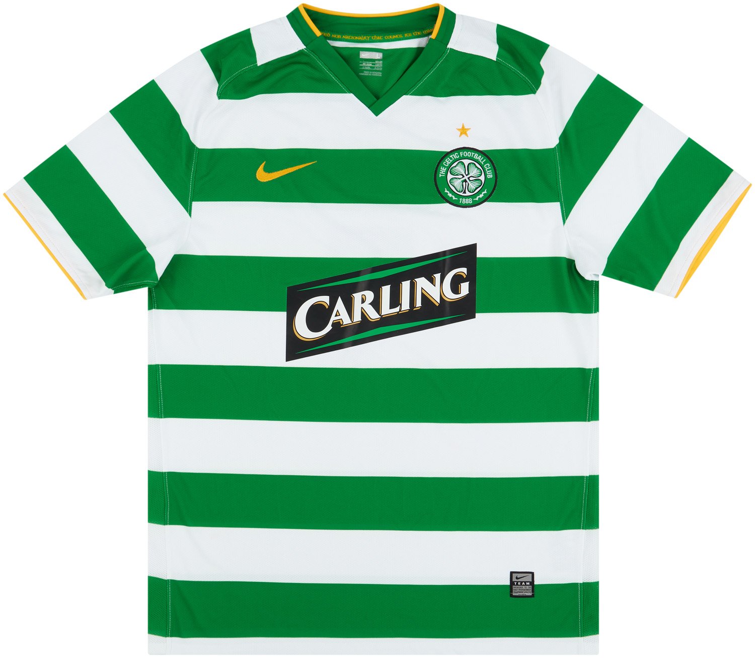 2008-09 Celtic Match Issue Home Shirt Caldwell #5 (v Man City)