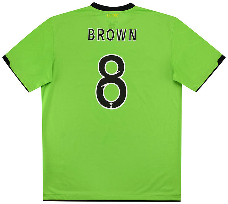 2010-11 Celtic Away Shirt Brown #8 - 8/10 - (XL)