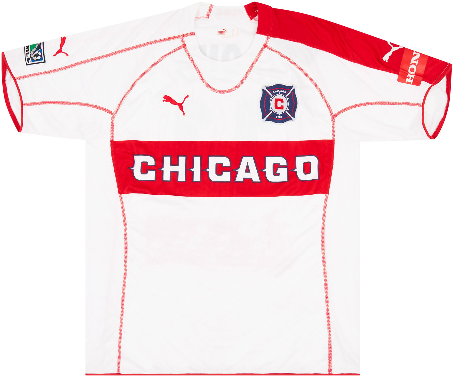 2005 Chicago Fire Match Issue Away Shirt Jaqua #11