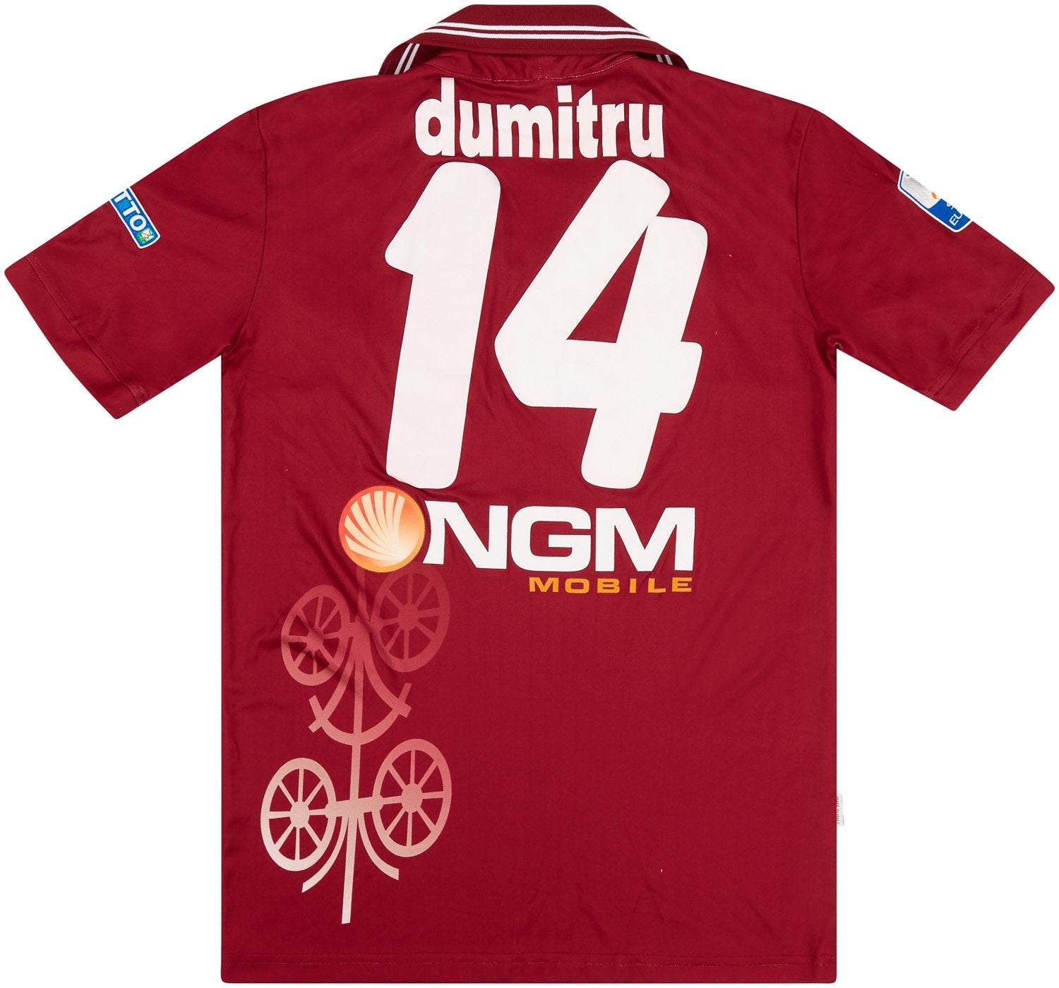 2013-14 Cittadella Match Issue Home Shirt Dumitru #14