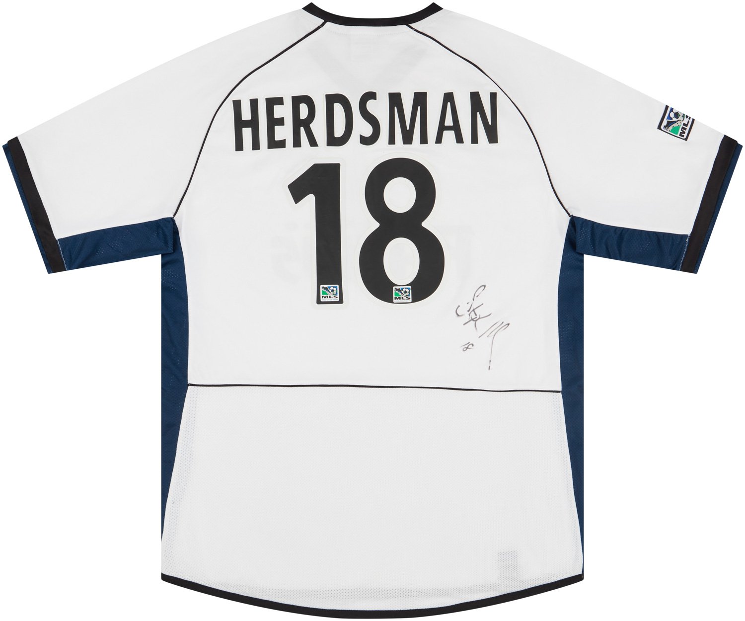 2003 Colorado Rapids Match Issue Signed Away Shirt Herdsman #18