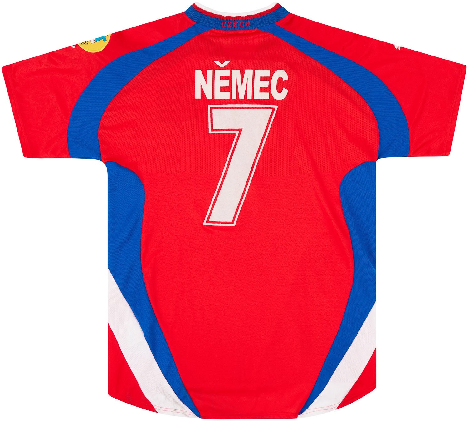 2000 Czech Republic European Championship Match Worn Home Shirt Nemec #7 (v Denmark)