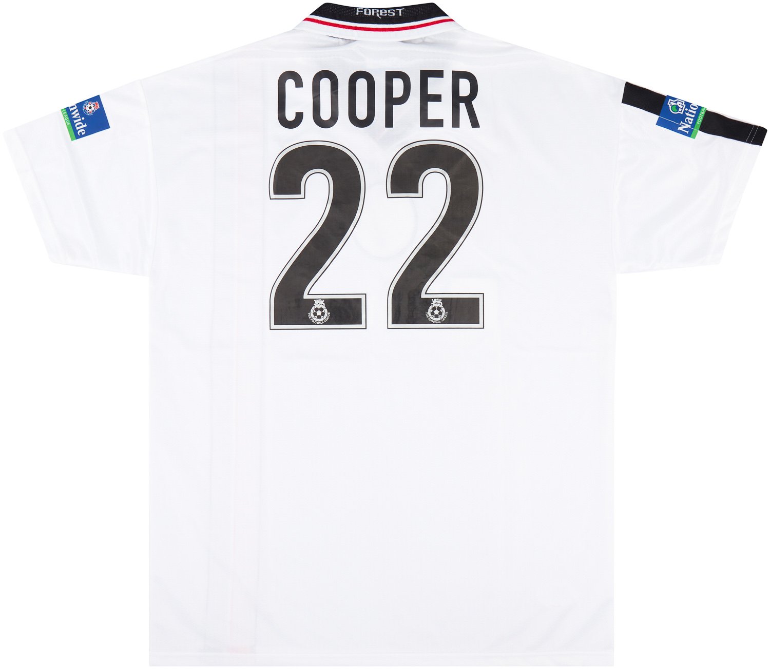 1999-00 Nottingham Forest Match Issue Third Shirt Cooper #22