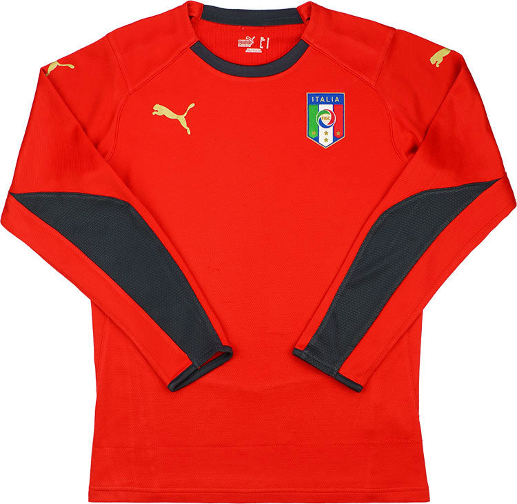 2008-09 Italy Red GK Shirt - 8/10 - (L)