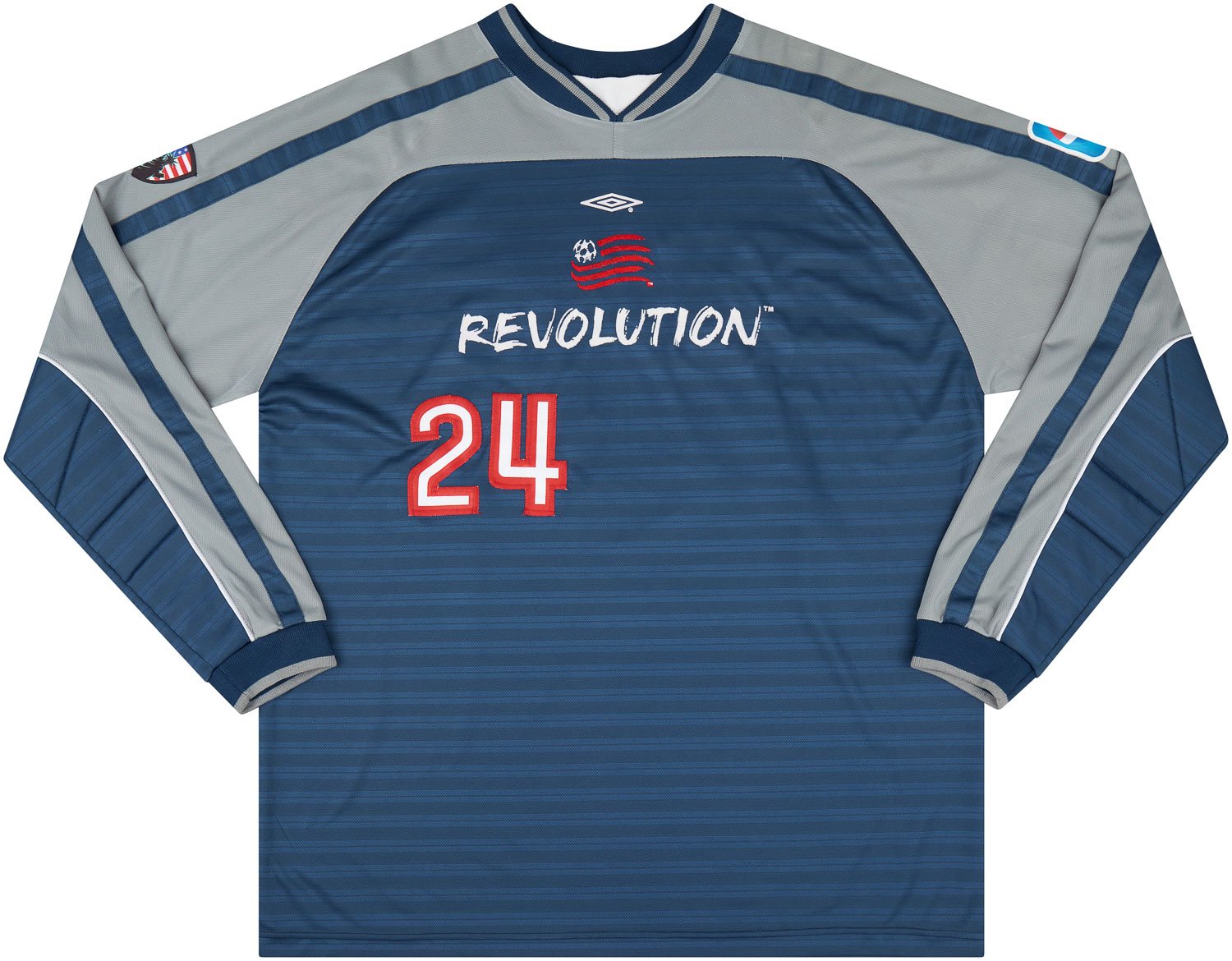 2002 New England Revolution Match Issue GK Shirt Brown #24