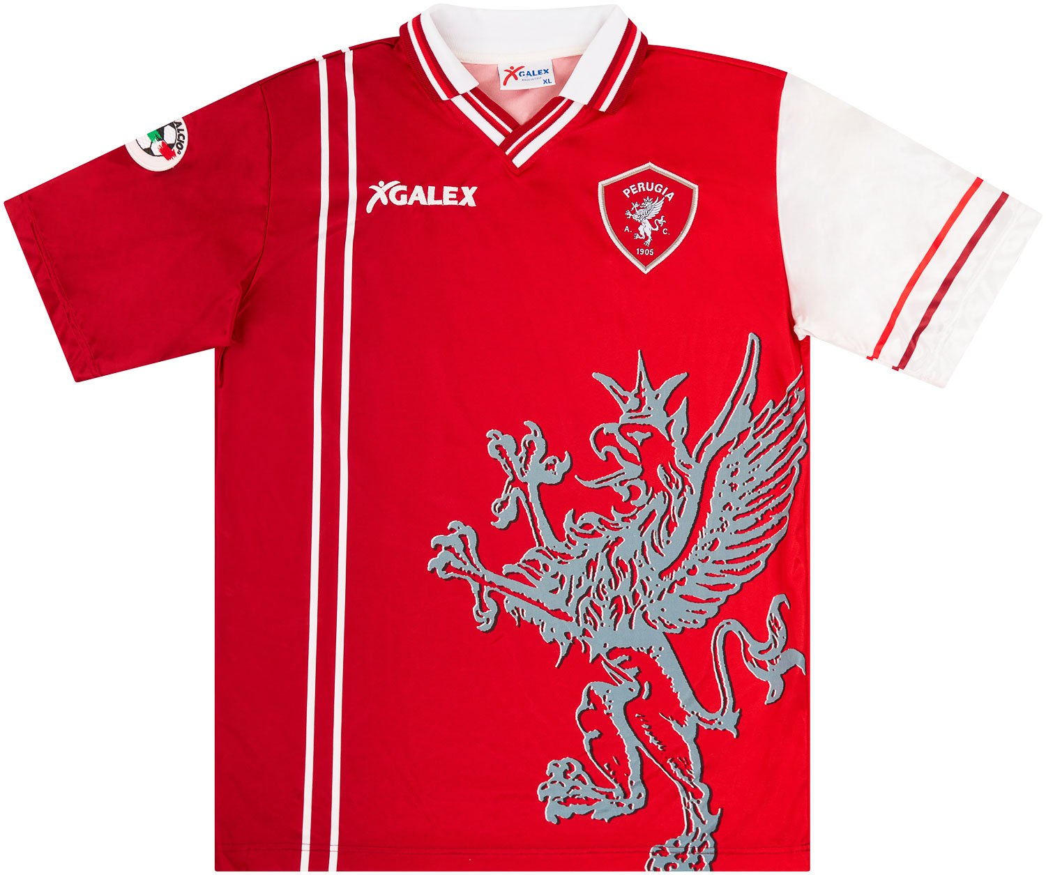 1998-99 Perugia Match Issue Home Shirt Tentoni #36 (v Roma)