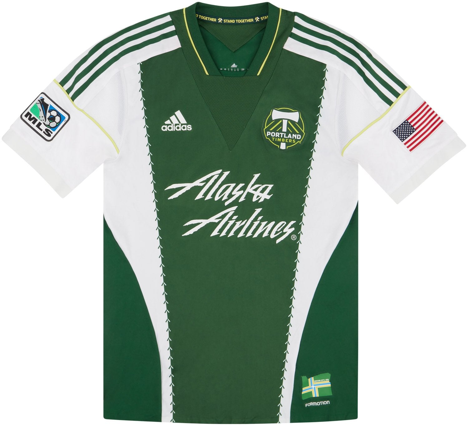 2013-14 Portland Timbers Match Issue Home Shirt W.Johnson #4