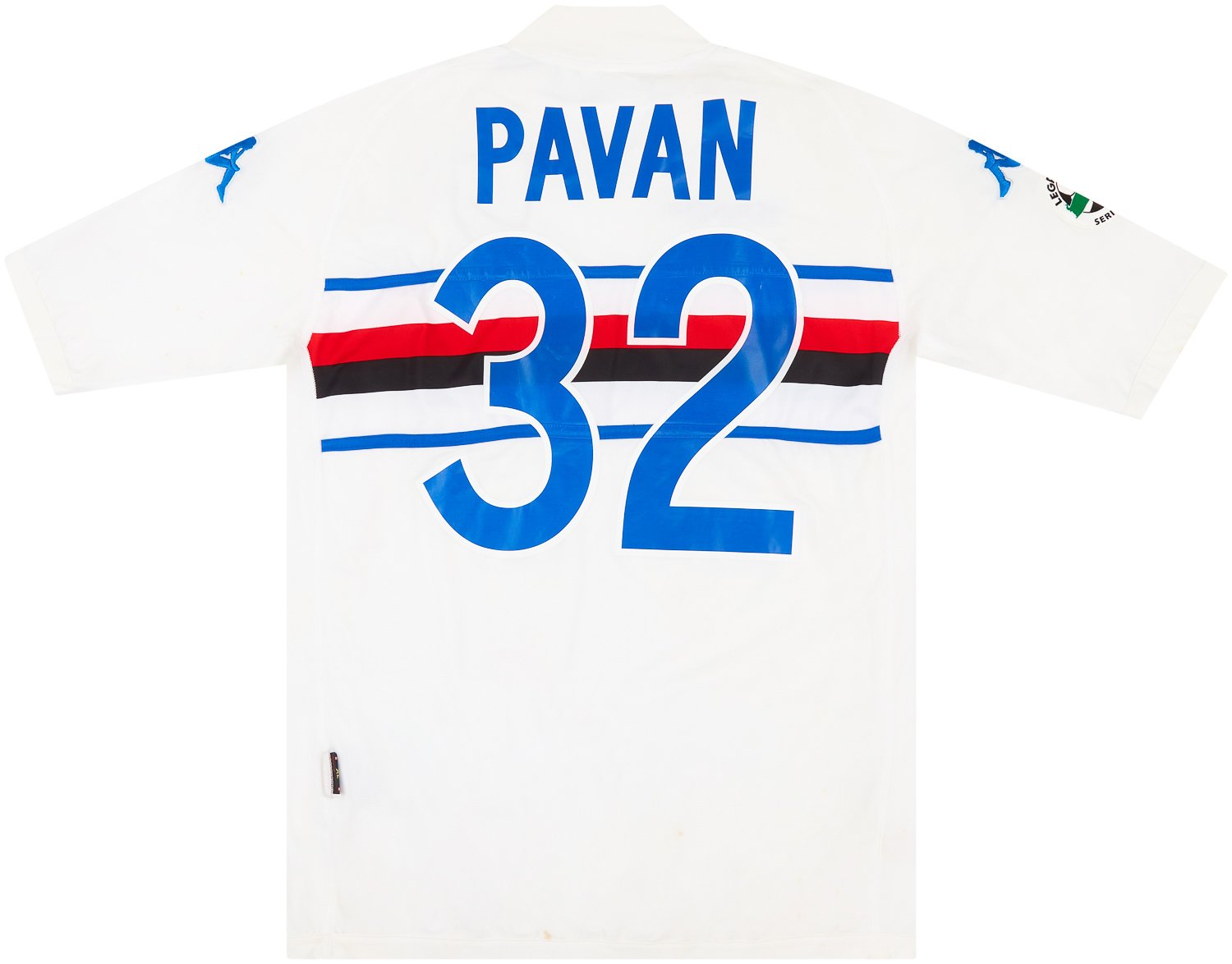 2004-05 Sampdoria Match Issue Away Shirt Pavan #32