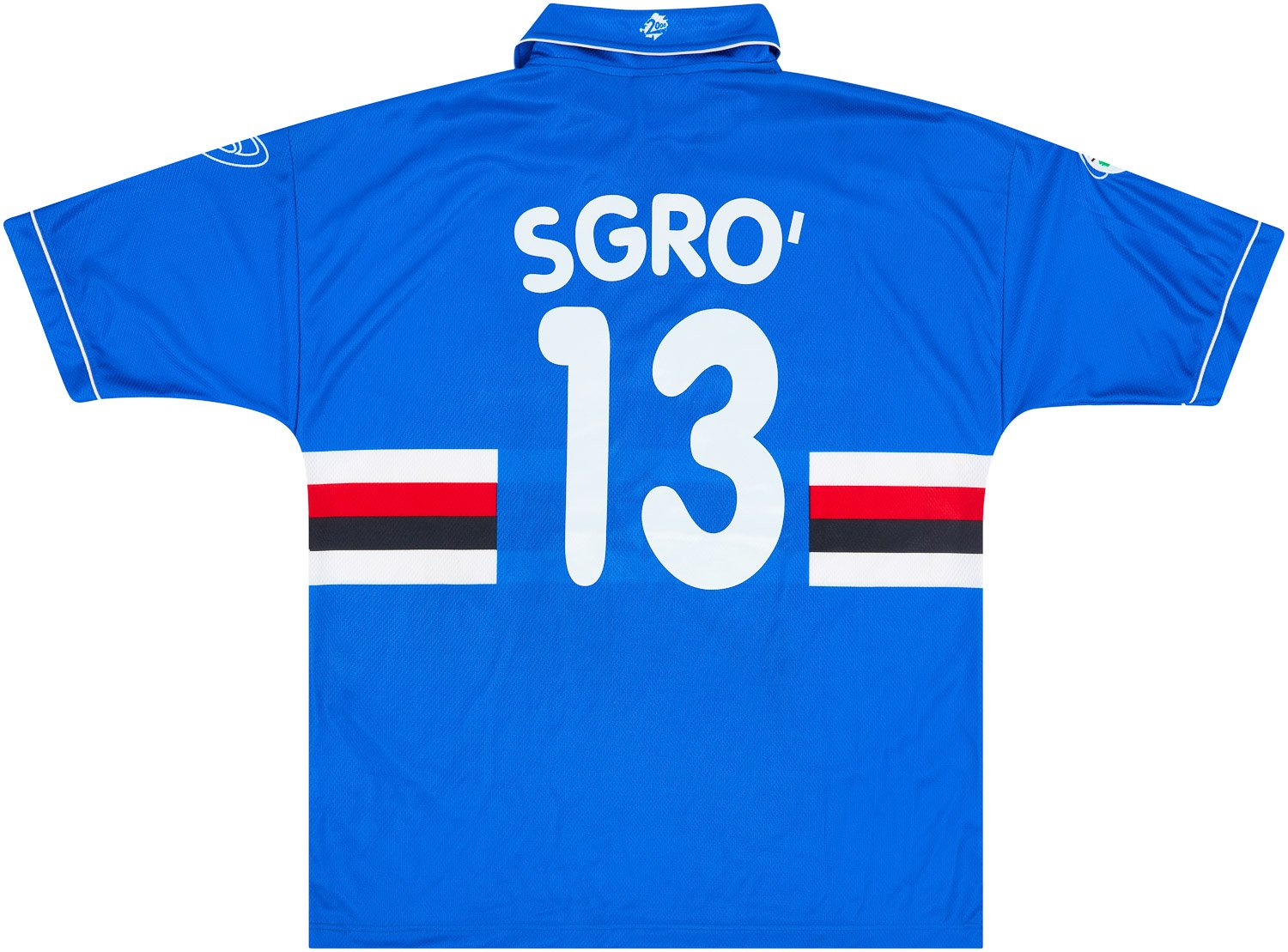 1999-00 Sampdoria Match Issue Home Shirt Sgro #13