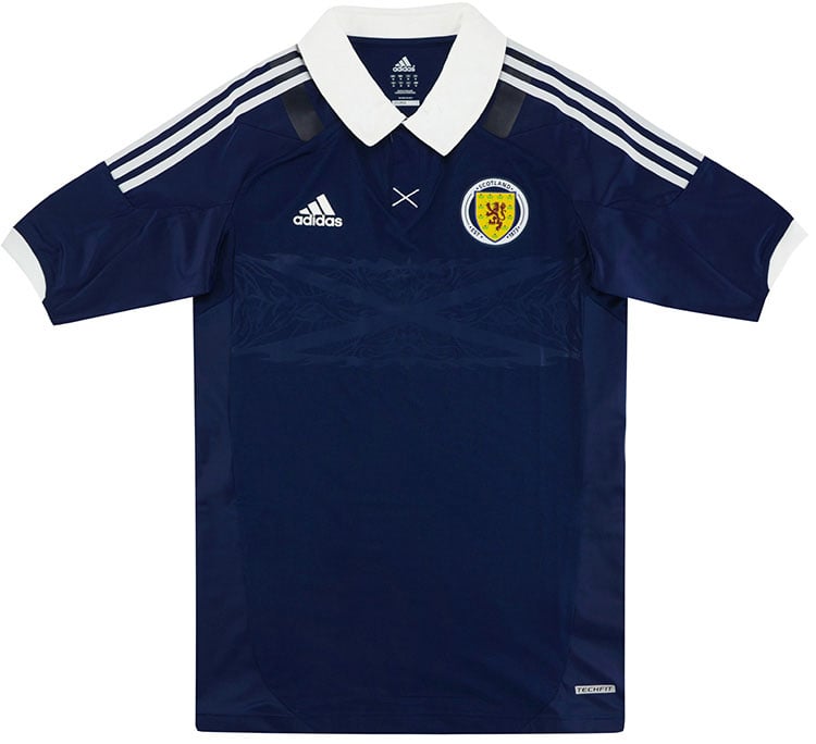 2011-13 Scotland Techfit Player Issue Home Shirt - 6/10 - (S)