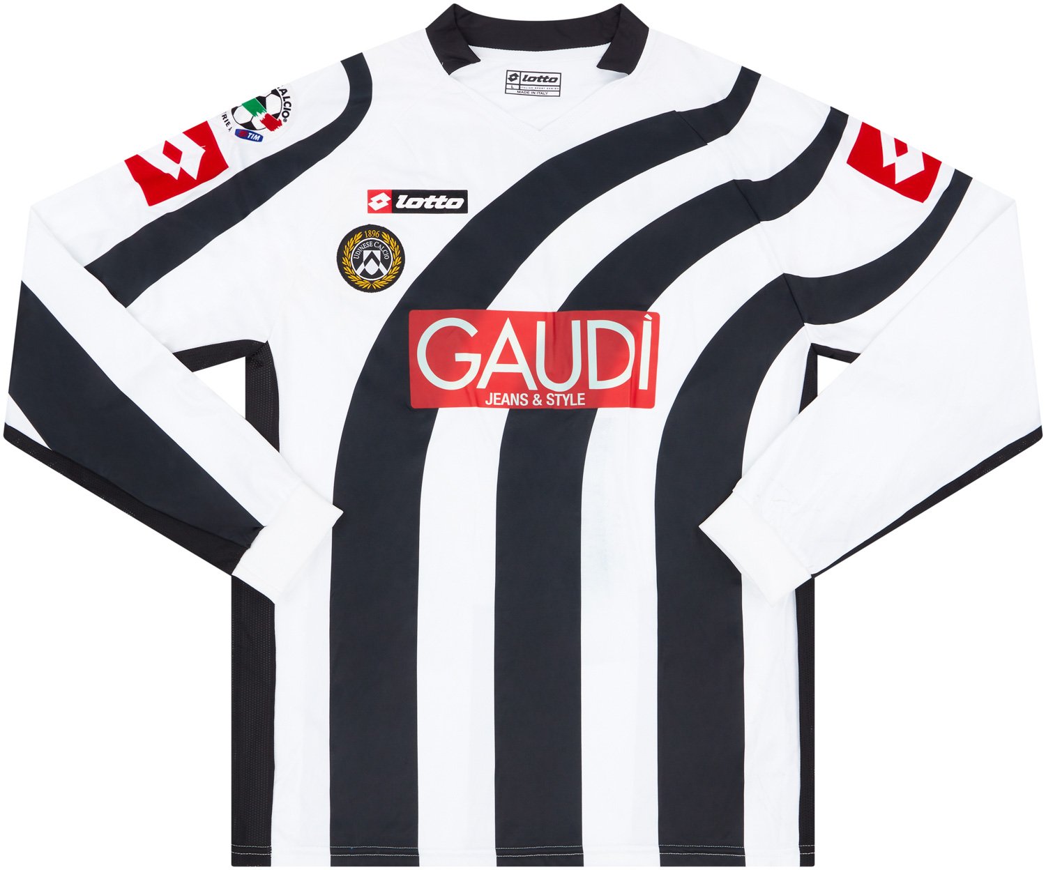 2006-07 Udinese Match Issue Home L/S Shirt Barreto #7