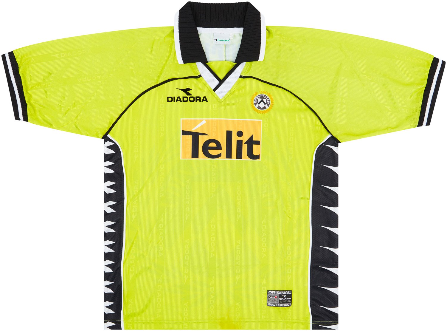 1999-00 Udinese Match Issue Away Shirt Giannichedda #16