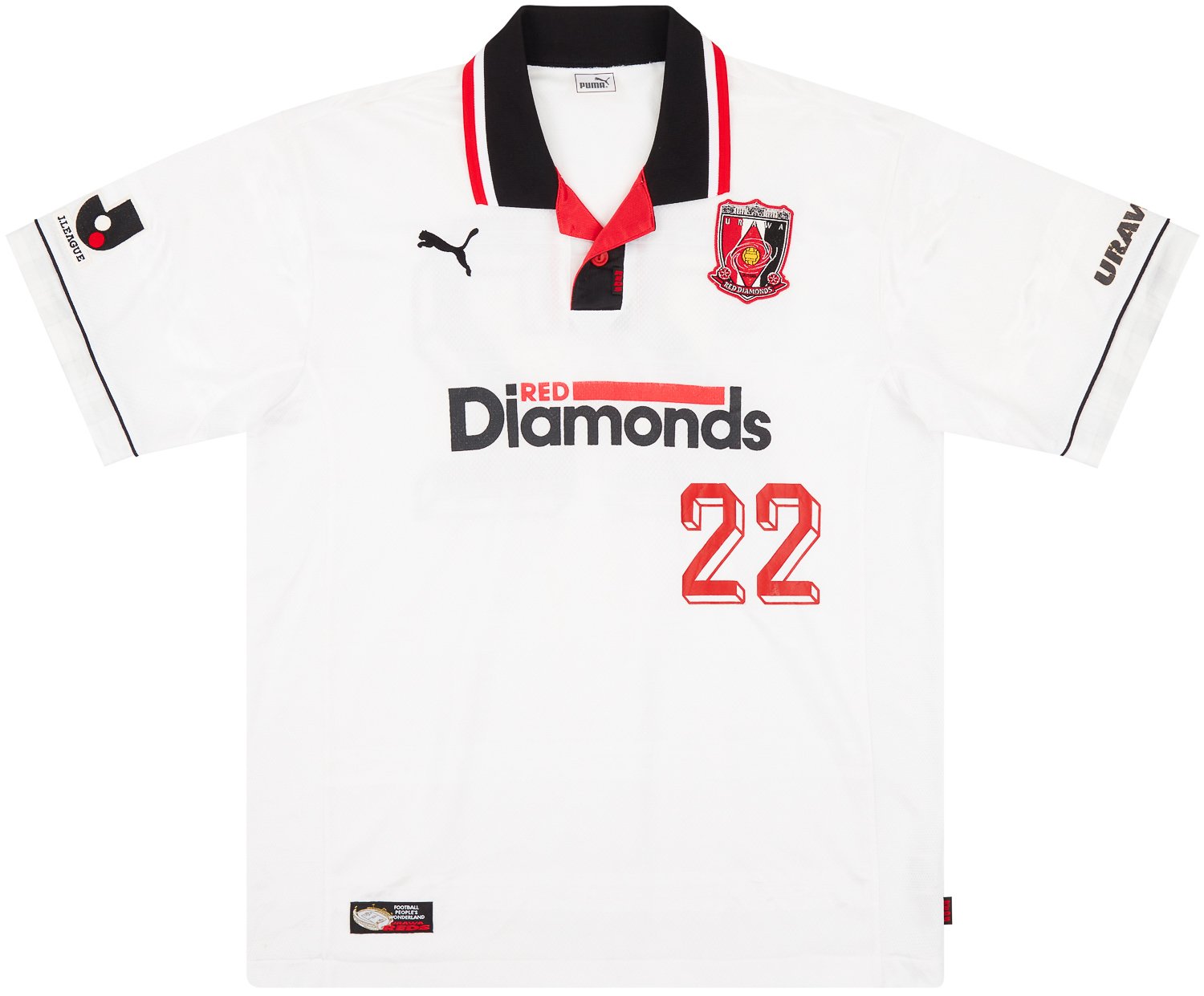 1999-00 Urawa Red Diamonds Match Issue Away Shirt #22