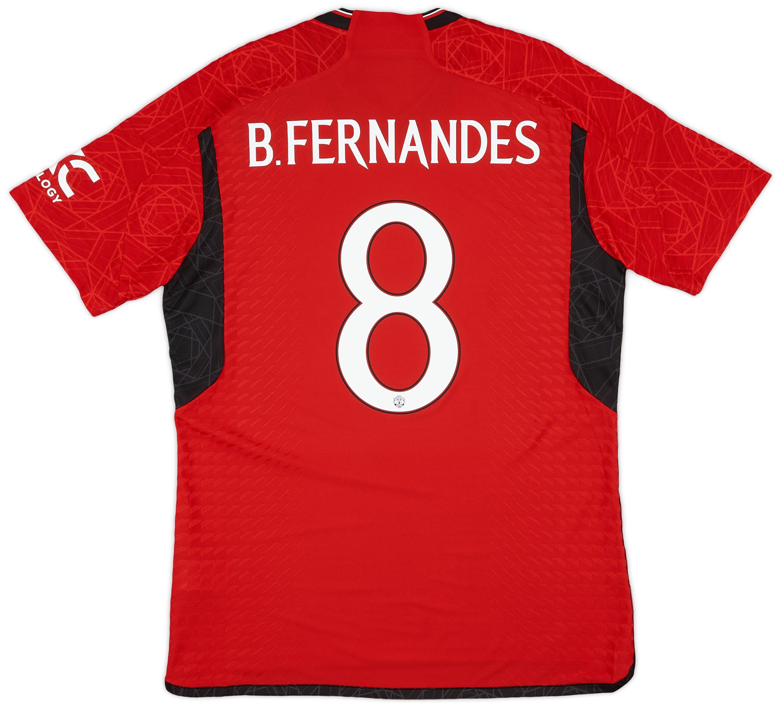 2023-24 Manchester United Authentic Home Shirt B.Fernandes #8 - MyBallerBox