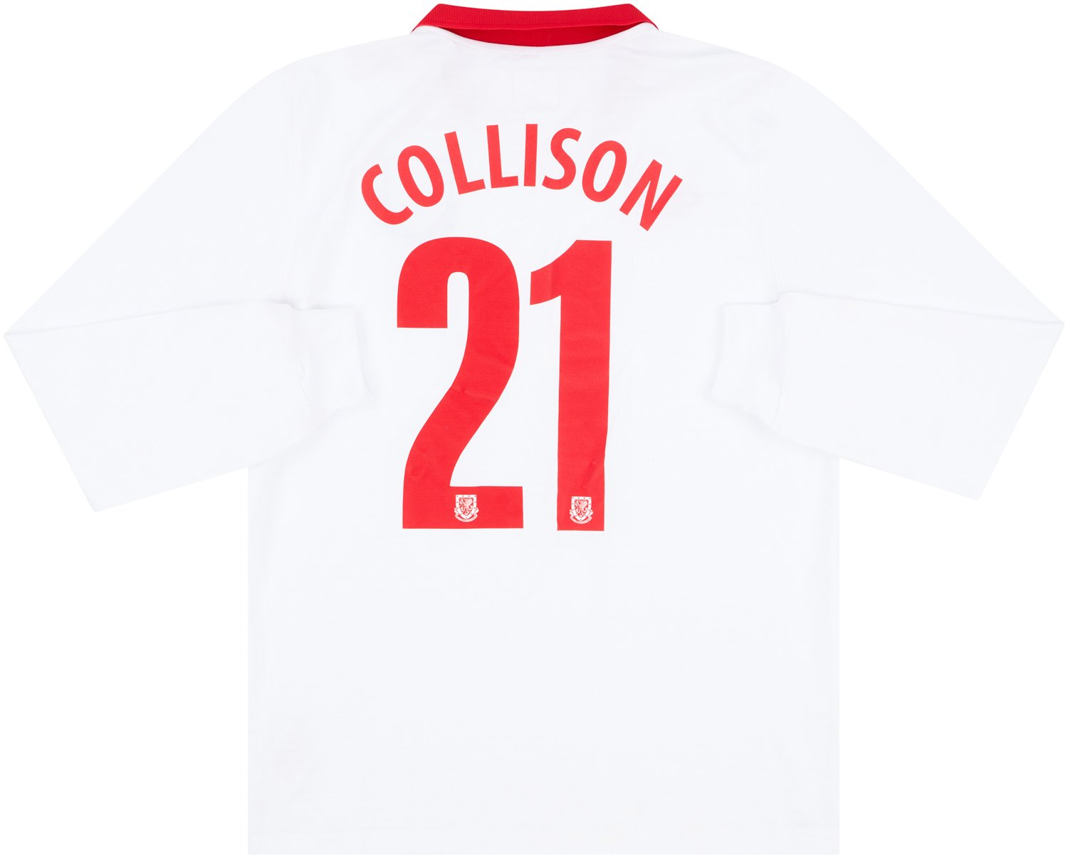 2011 Wales Match Issue Away L/S Shirt Collison #15 (v Scotland)