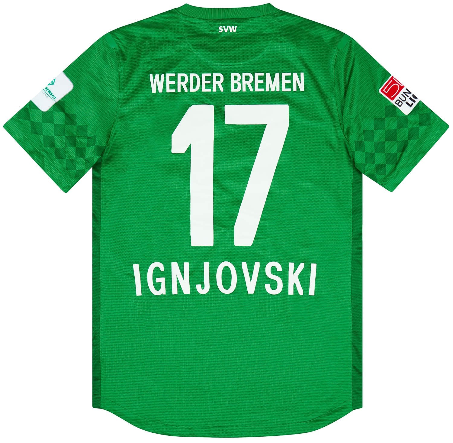 2012-13 Werder Bremen Match Issue Home Shirt Ignjovski #17