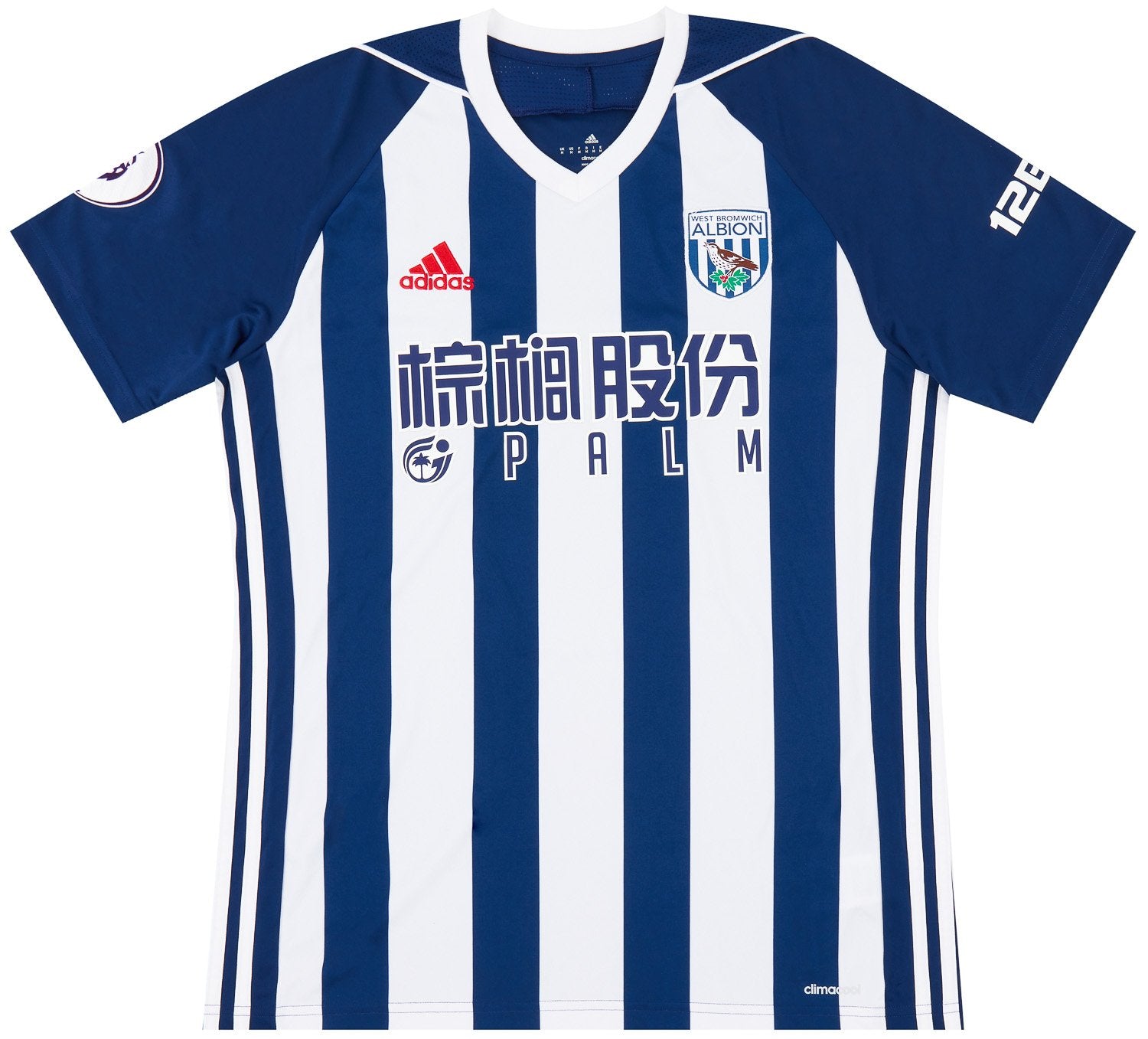 2017-18 West Brom Match Issue Home Shirt Livermore #8