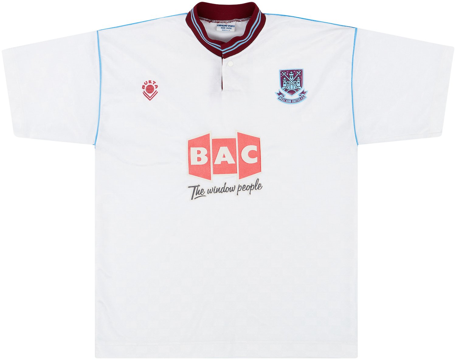 1989-90 West Ham Away Shirt - 8/10 - (S)